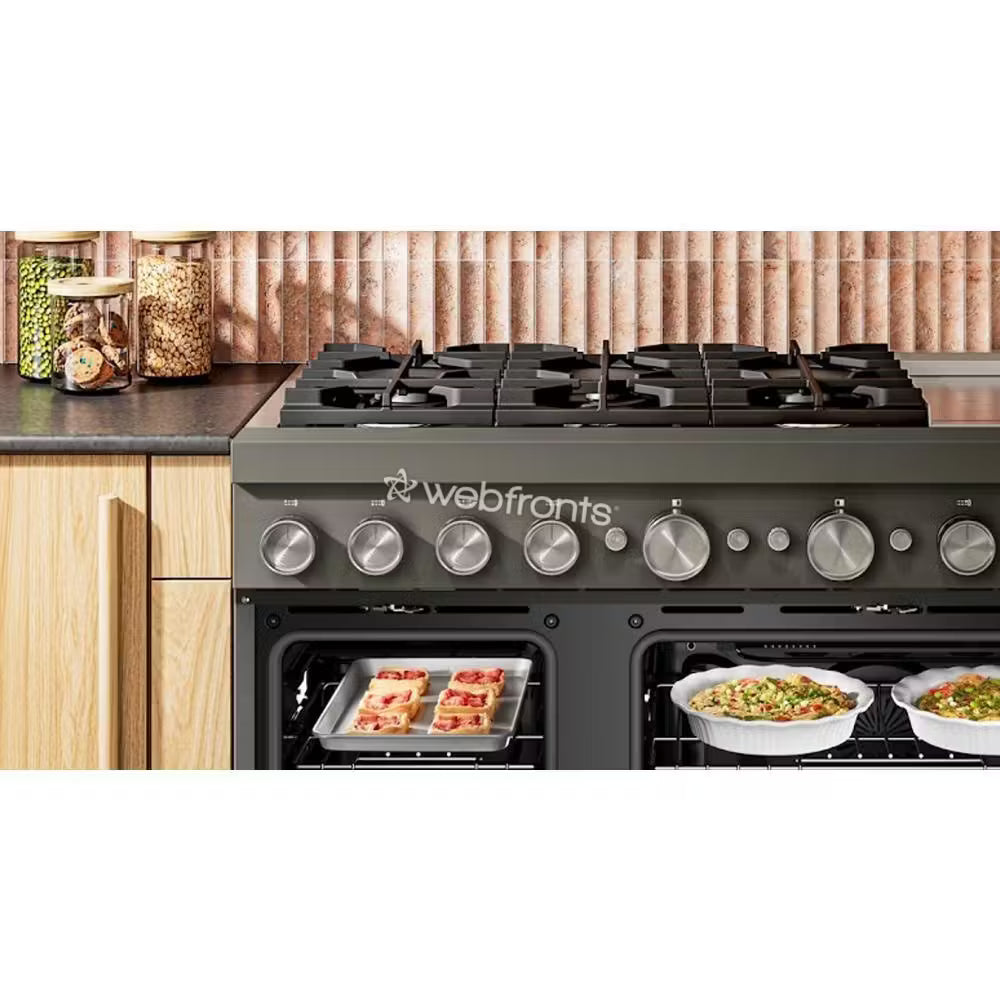 Kitchenaid KFDD948SBE 48-Inch 6 Burner Commercial-Style Dual Fuel Range With Griddle