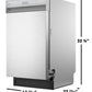 Sharp SDW4523MS 18 In. Stainless Steel 47 Db Dishwasher