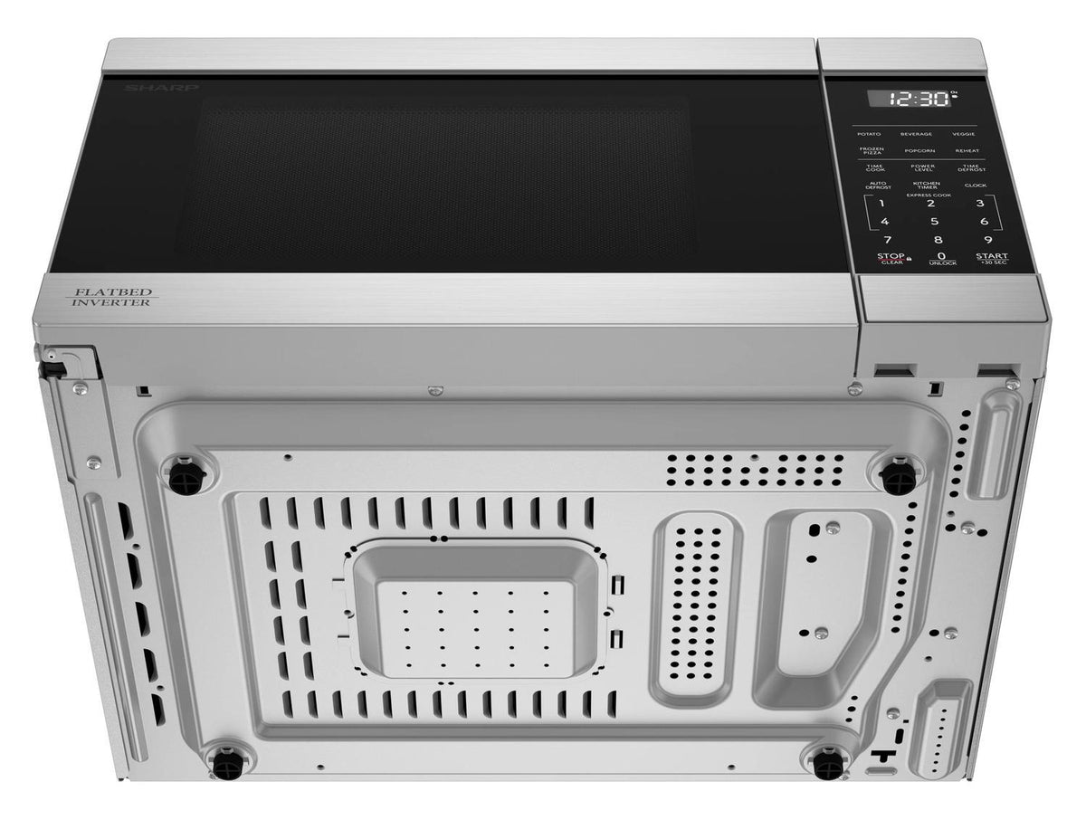 Sharp SMC1174KS Sharp 1.1 Cu. Ft. 1100W Flatbed Countertop Microwave Oven With Inverter Technology