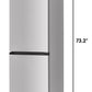 Sharp SJB1045SNS 10.4 Cu. Ft. Counter Depth 24 In. Bottom Freezer 2-Door Refrigerator With Reversible Door In Stainless Steel