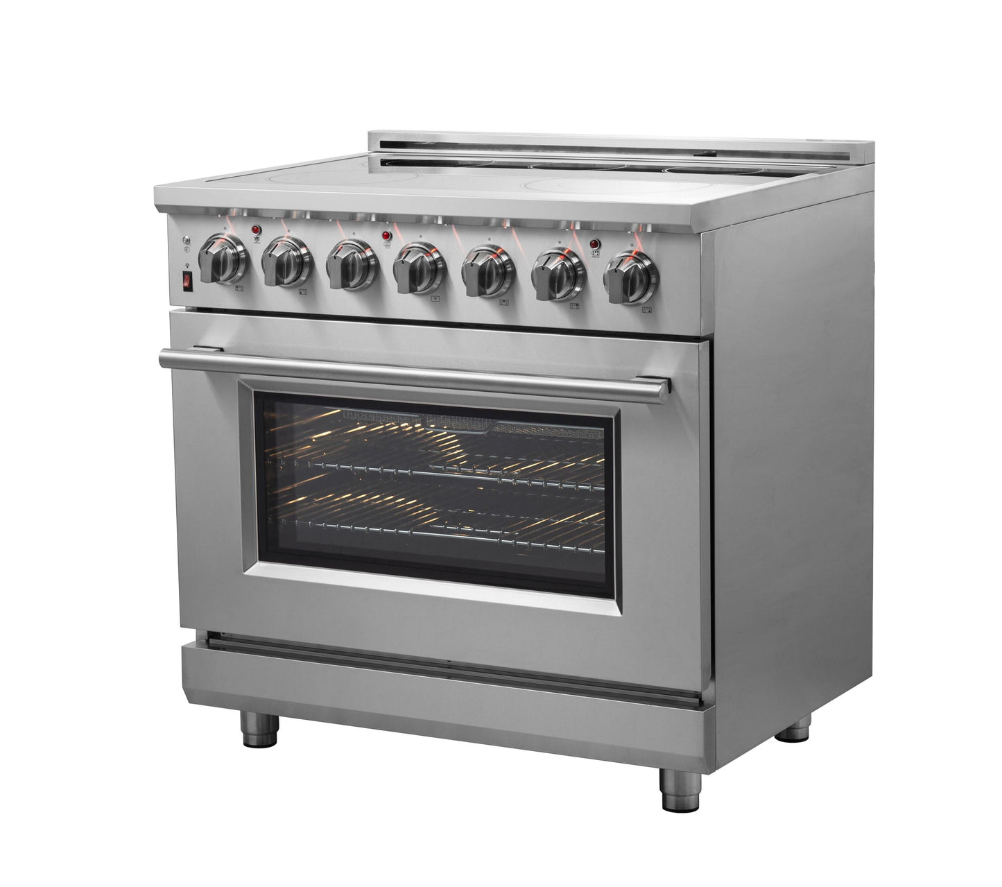 Forno FFSEL602036 Forno Massimo 36" Freestanding Chef _X000D_ Door Electric Range