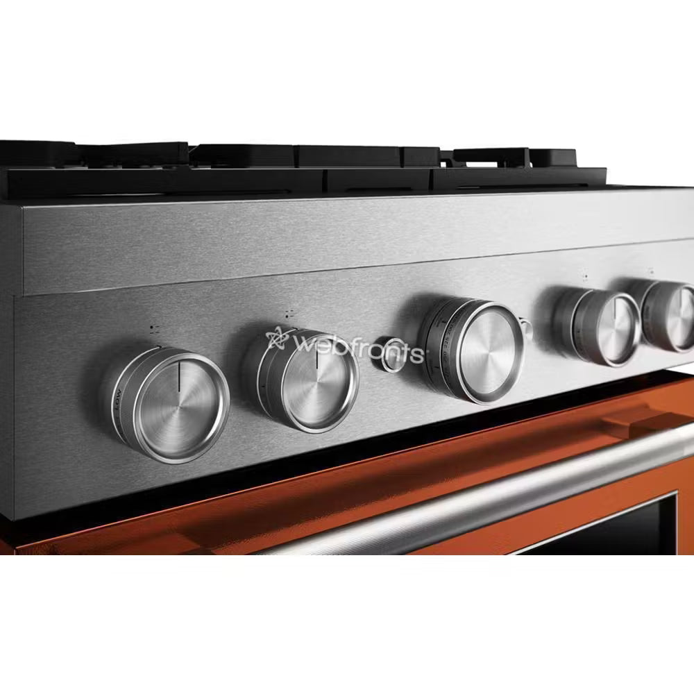 Kitchenaid KFDS930SSC 30-Inch 4 Burner Commercial-Style Dual Fuel Range With No Preheat Air Fry Mode