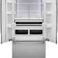 Bosch B36BT130NS Benchmark®, Vario Built-In Fridge-Freezer With Freezer At Bottom, 36'', Soft Close Flat Hinge