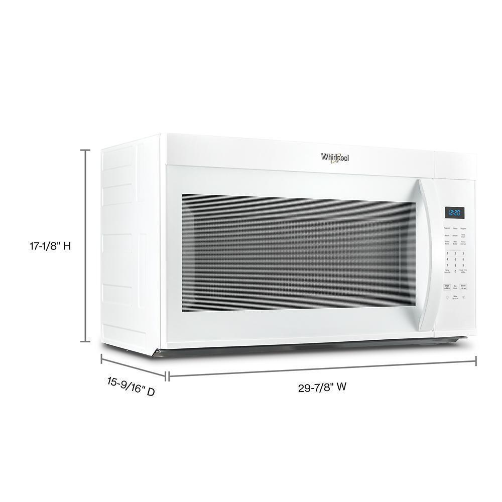Whirlpool WMMS3130RW 30 W 1.7 Cu. Ft Over The Range Microwave With 1000-Watts Cooking Power