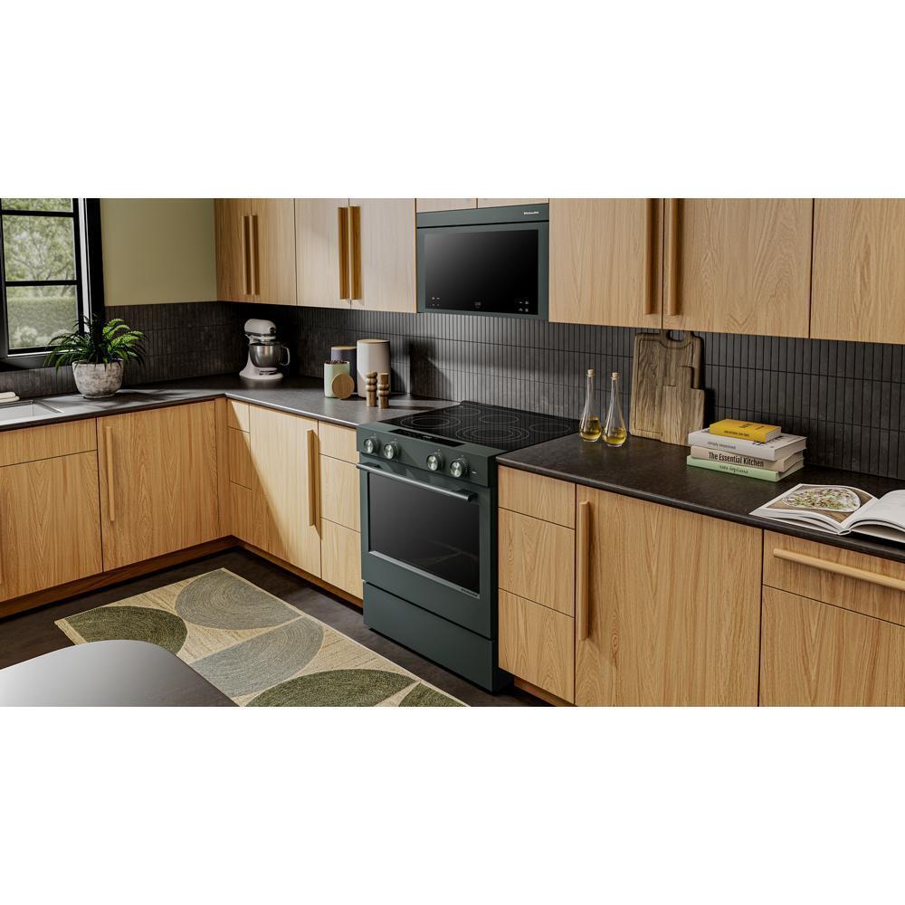 Kitchenaid KSES530SJP 5.3 Cu. Ft. Smart Slide-In Electric Range With Two Even-Heat&#8482; Hyper Elements And Convection Cooking Modes