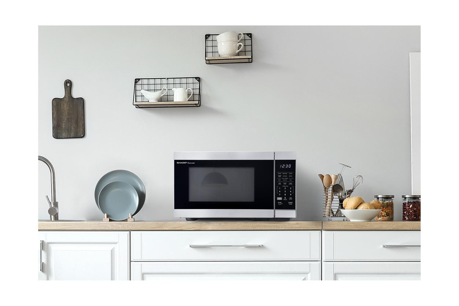 Sharp SMC1169KS Sharp 1.1 Cu. Ft. 1000W Smart Stainless Steel Countertop Microwave Oven