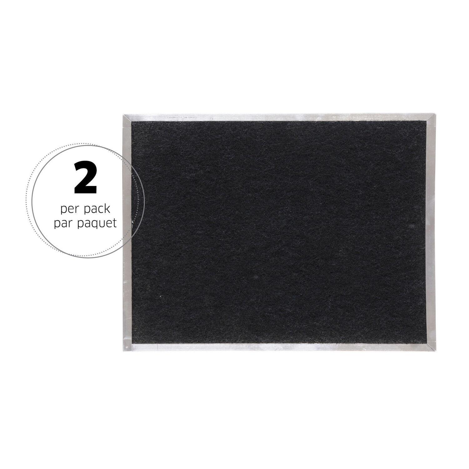 Broan S97020467 Broan-Nutone® Genuine Replacement Charcoal Filter For Range Hoods, 14-5/8" X 15-7/8", Fits Select Models, (2-Pack)