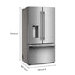 Kitchenaid KRFC536SPS Counter-Depth French Door Refrigerator With Intelligent Auto Fill