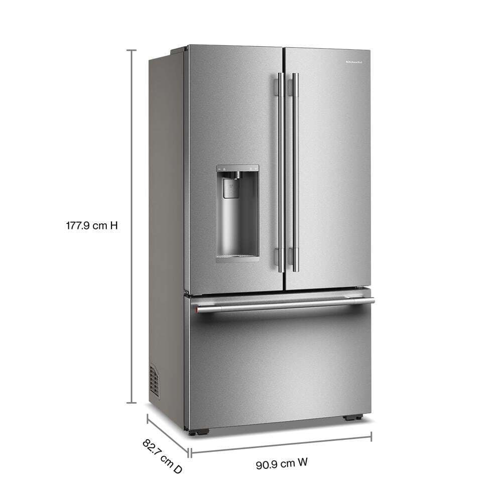 Kitchenaid KRFC636SPS Counter-Depth French Door Refrigerator With Intelligent Auto Fill