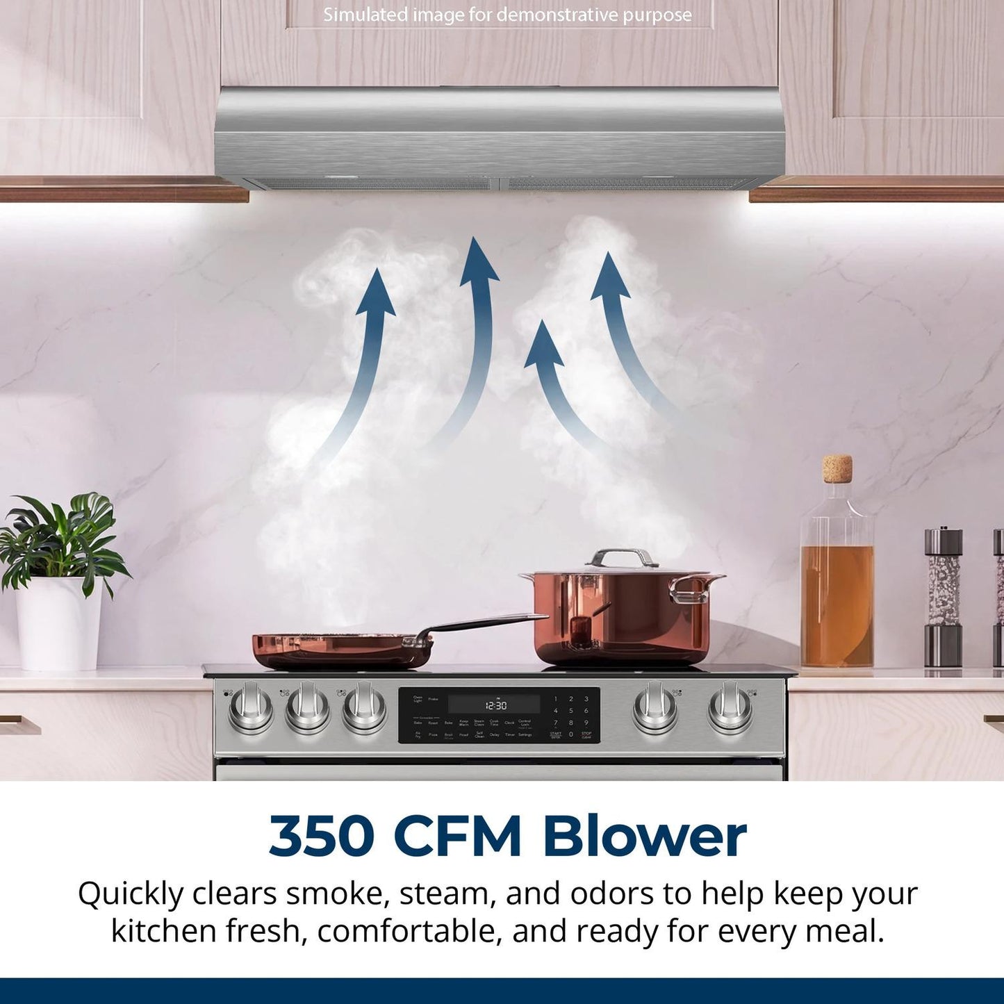 Sharp SHN3033MS 30 In. Convertible Under Cabinet Range Hood In Stainless Steel With Included Grease Filters