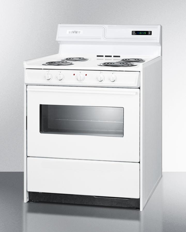 Summit WEM230KW 30" Wide Electric Coil Top Range
