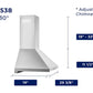 Hauslane WM538SS30 Hauslane Chef 30-In Convertible Stainless Steel Wall-Mounted Range Hood