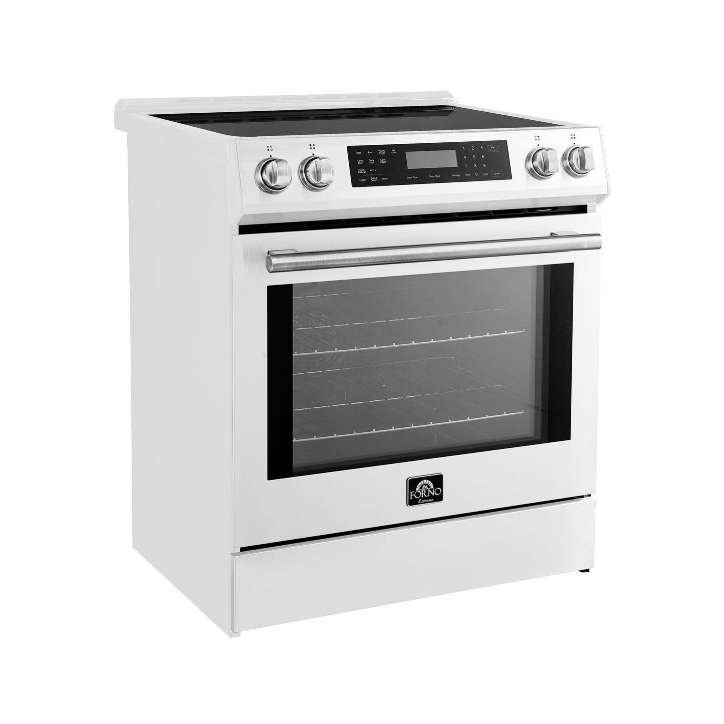 Forno FFSIN090530WHT Espresso Donatello 30-Inch Slide-In Induction Range White