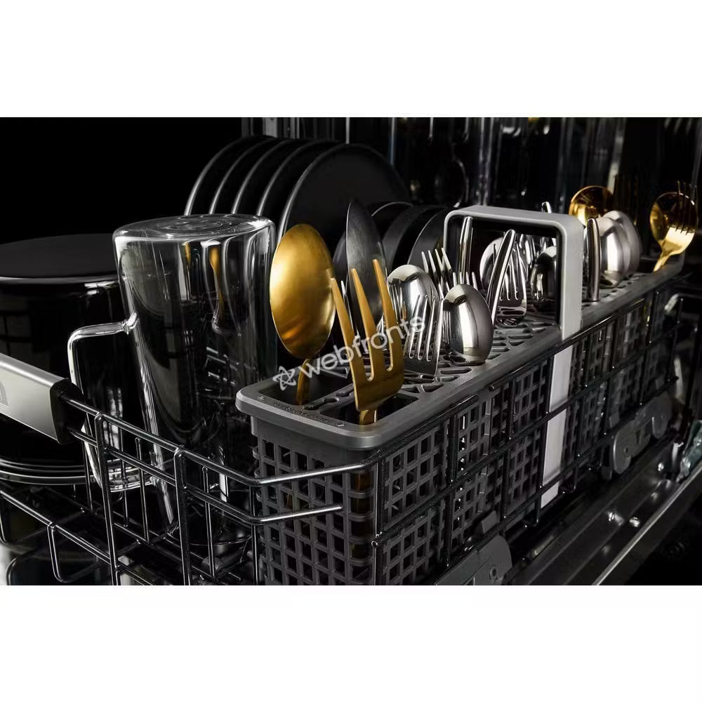 Jennair JDTS3924SM Noir&#8482; 24" Built-In Dishwasher With Precise Fit 3Rd Rack For Cutlery With Plasma Coating, 39 Dba
