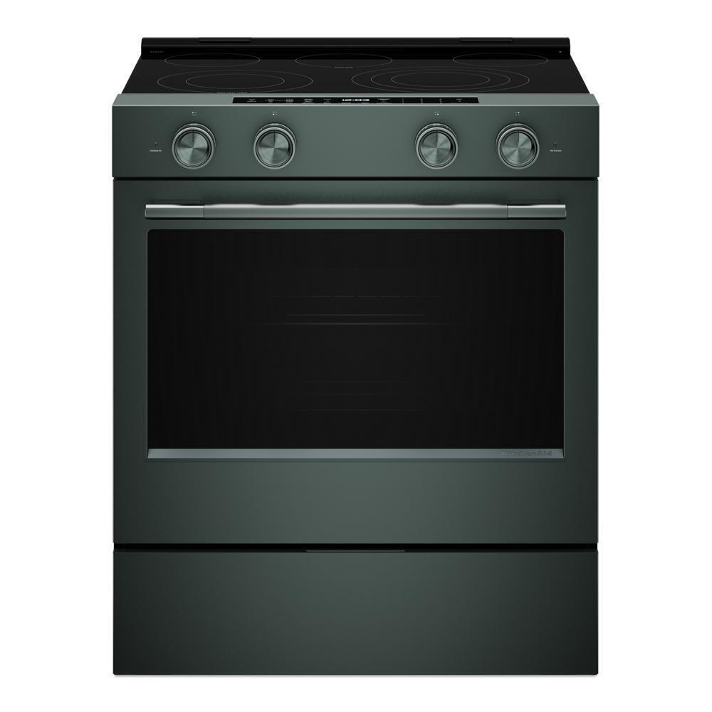 Kitchenaid KSES530SJP 5.3 Cu. Ft. Smart Slide-In Electric Range With Two Even-Heat&#8482; Hyper Elements And Convection Cooking Modes