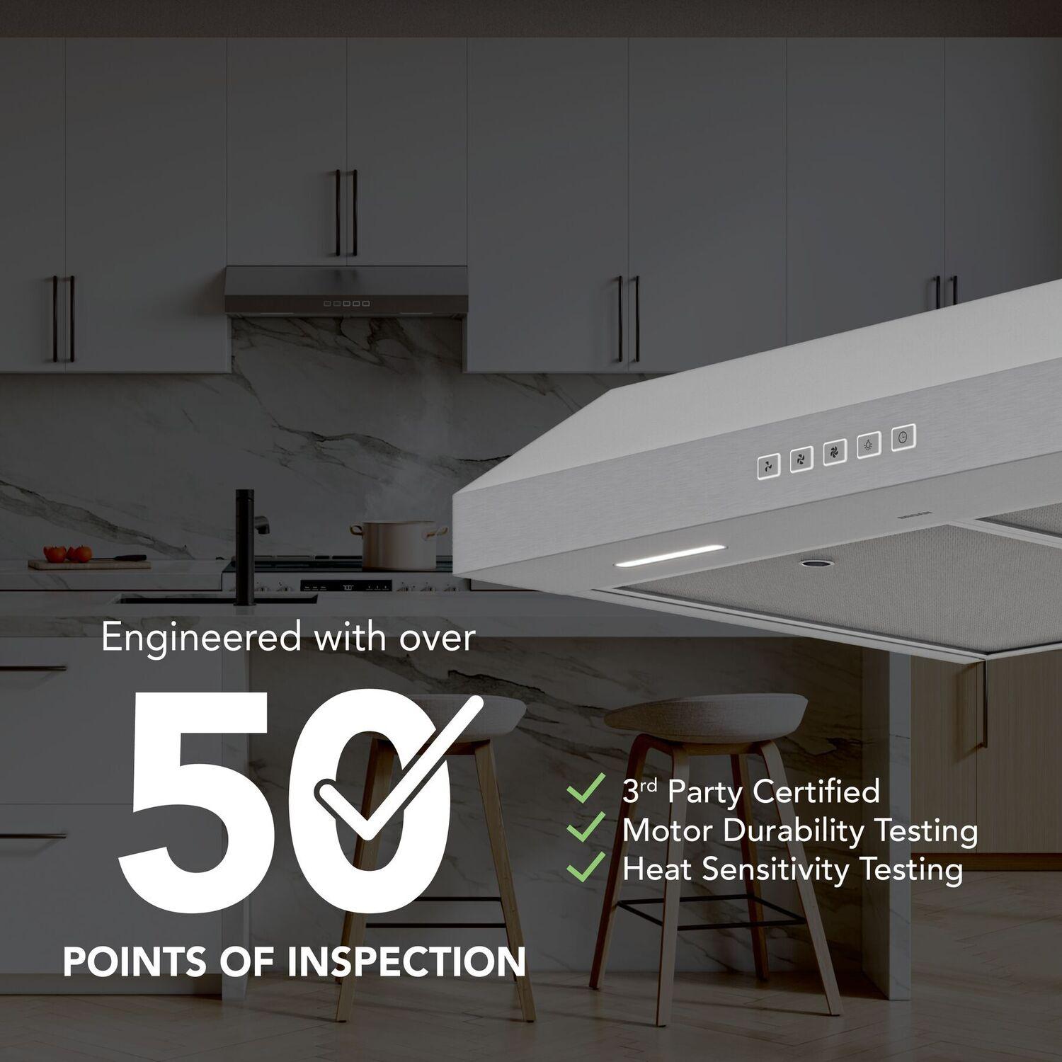 Broan GLA2303SS Broan-Nutone 30-Inch Under Cabinet Range Hood, Energy Star, 350 Max Blower Cfm, Stainless Steel