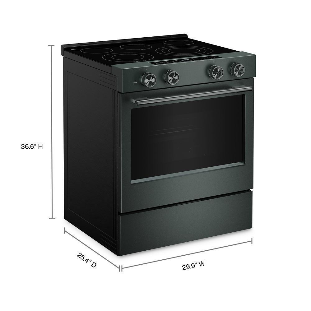Kitchenaid KSES530SJP 5.3 Cu. Ft. Smart Slide-In Electric Range With Two Even-Heat&#8482; Hyper Elements And Convection Cooking Modes