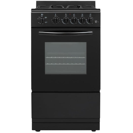 Element Appliance EGR204MCCB Element 1.9 Cu. Ft. 20 Gas Range - Black (Egr204Mccb)