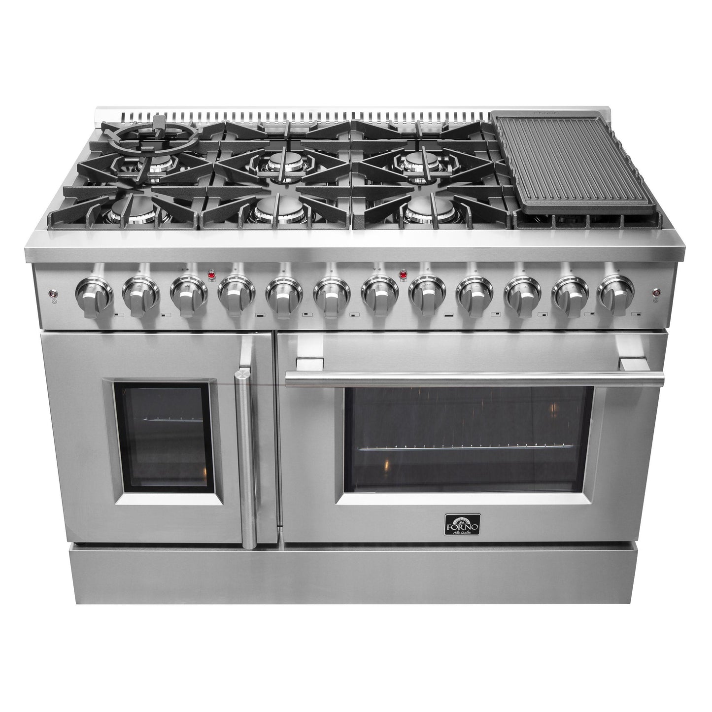 Forno FFSGS635648 Forno Galiano 48" Freestanding French Door Dual Fuel Range