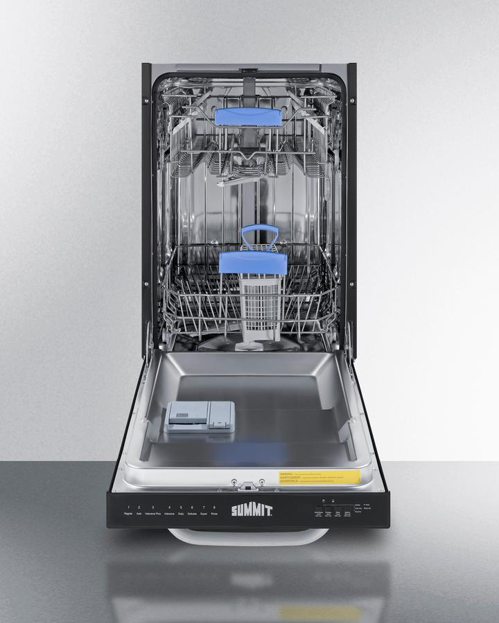 Summit DW184BADA 18" Wide Built-In Dishwasher, Ada Compliant