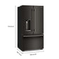 Kitchenaid KRFC536SBE Counter-Depth French Door Refrigerator With Intelligent Auto Fill