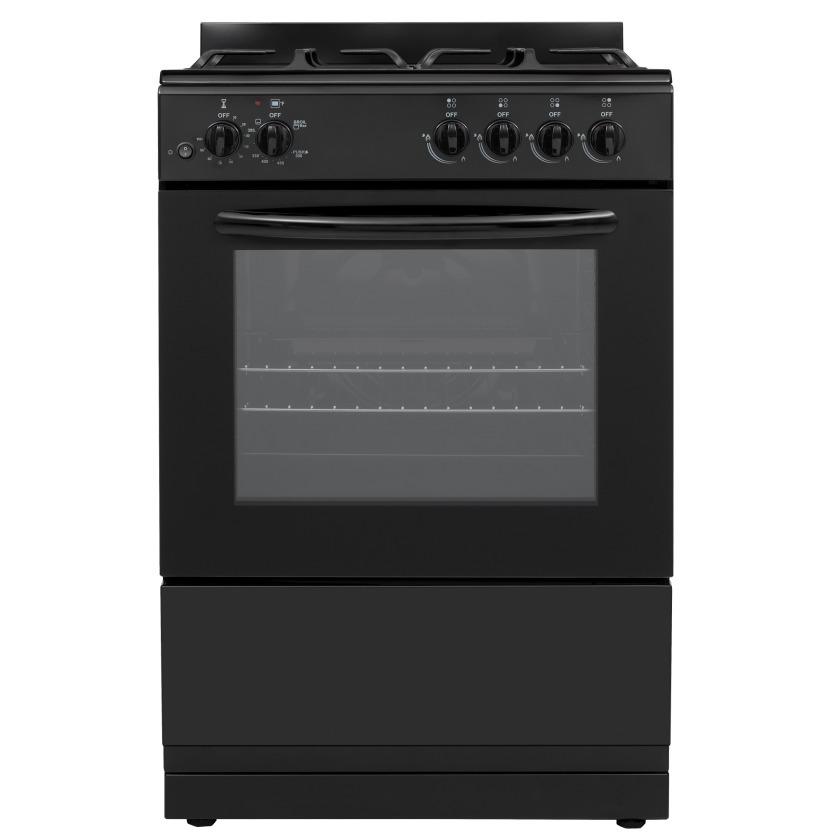 Element Appliance EGR244MCCB Element 2.4 Cu. Ft. 24 Gas Range - Black (Egr244Mccb)