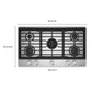 Kitchenaid KCGK736SSS Kitchenaid® 36 In. Gas Cooktop With 5 Burners And Integrated Wok Grate
