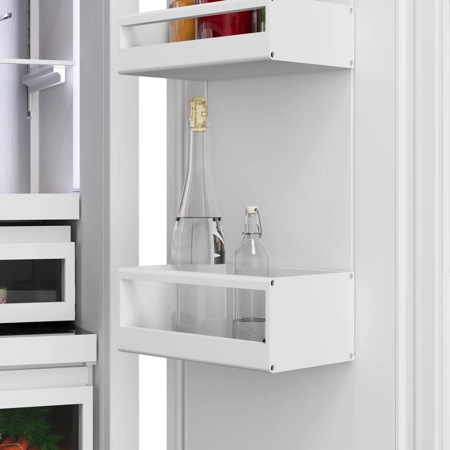 Bosch B36IT100NP Benchmark®, Vario Built-In Fridge-Freezer With Freezer At Bottom, 36'', Soft Close Flat Hinge