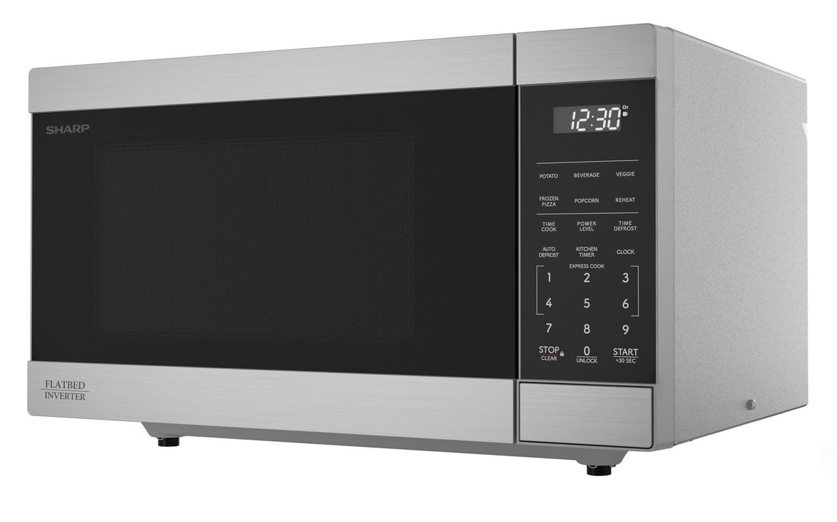 Sharp SMC1174KS Sharp 1.1 Cu. Ft. 1100W Flatbed Countertop Microwave Oven With Inverter Technology