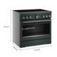 Kitchenaid KFIS936SJP 36-Inch 6-Element Induction Freestanding Commercial-Style Range With Air Fry