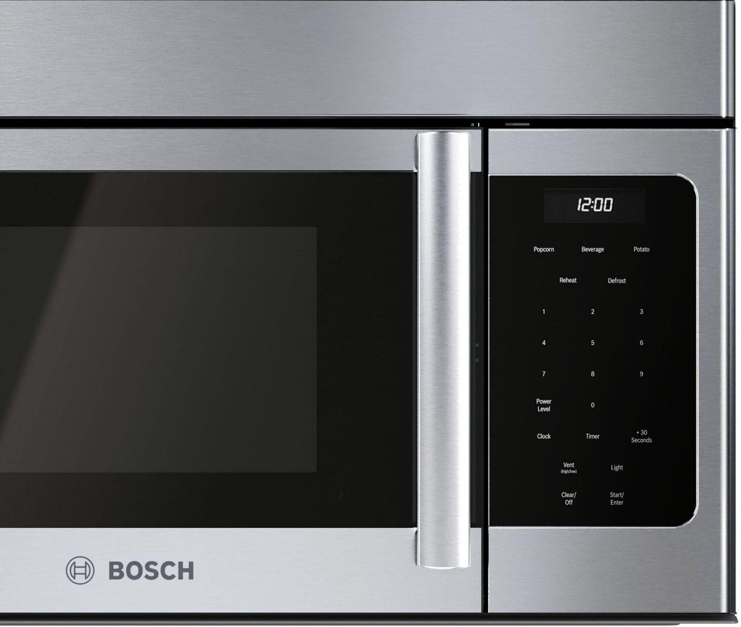 Bosch HMV3054U 300 Series Over-The-Range Microwave 30" Left Sideopening Door, Stainless Steel Hmv3054U