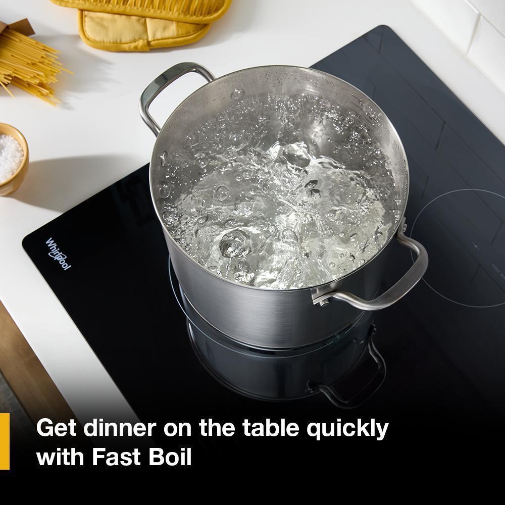 Whirlpool WCIT6030SB 30" Induction Cooktop With Wipeclean™ Coating - 4 Elements