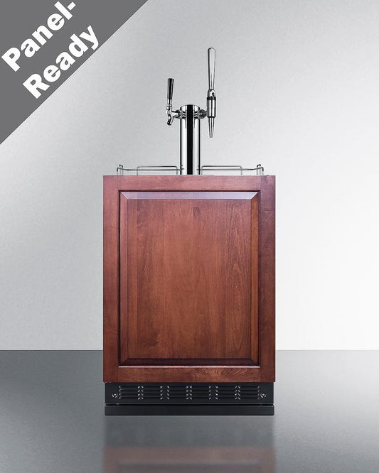 Summit SBC7BRSIFCM2LHD 24" Wide Cold Brew/Nitro Kegerator (Panel Not Included)