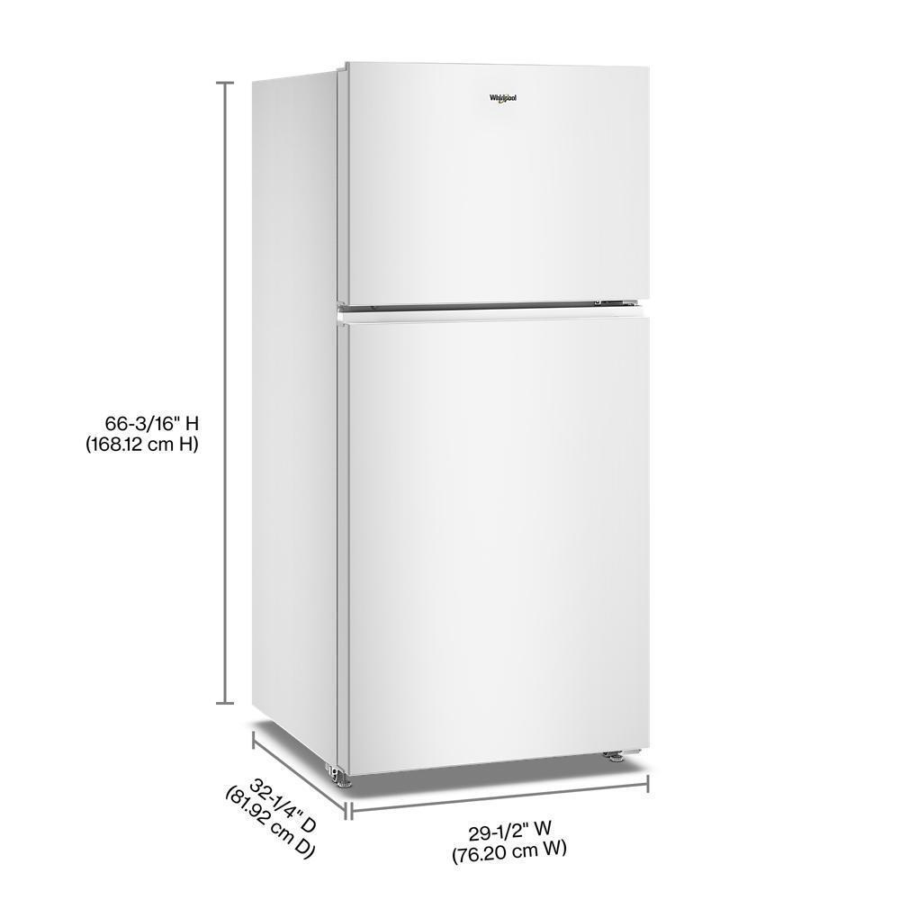 Whirlpool WRTX3119SW Whirlpool® 29.5-Inch Wide Top Freezer Refrigerator With Total Coverage Cooling- 19.3 Cu. Ft.