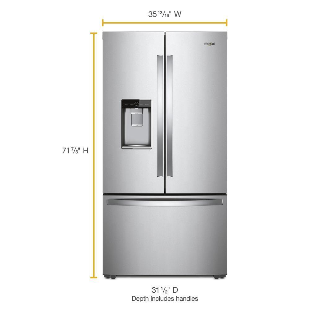 Whirlpool WRFC9636RZ 36-Inch Wide Counter Depth French Door Refrigerator