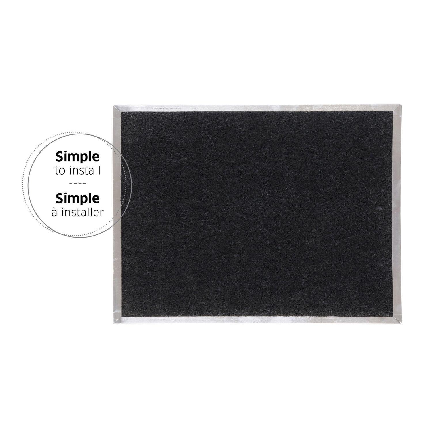 Broan S97020467 Broan-Nutone® Genuine Replacement Charcoal Filter For Range Hoods, 14-5/8" X 15-7/8", Fits Select Models, (2-Pack)