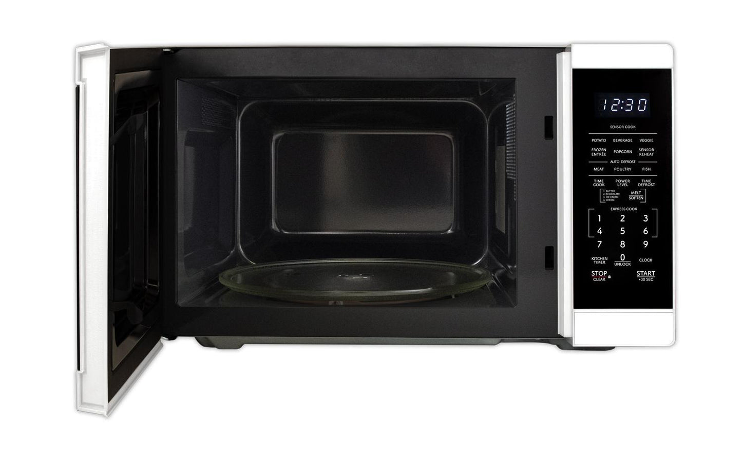Sharp SMC1461KW Sharp 1.4 Cu. Ft. 1100W White Countertop Microwave Oven