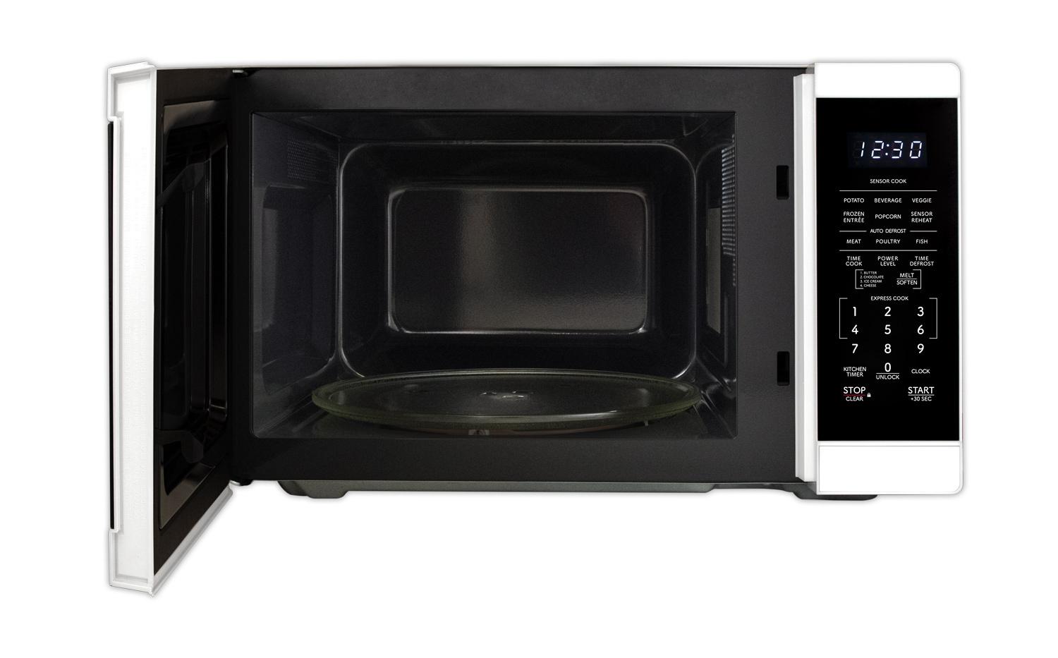 Sharp SMC1461KW Sharp 1.4 Cu. Ft. 1100W White Countertop Microwave Oven