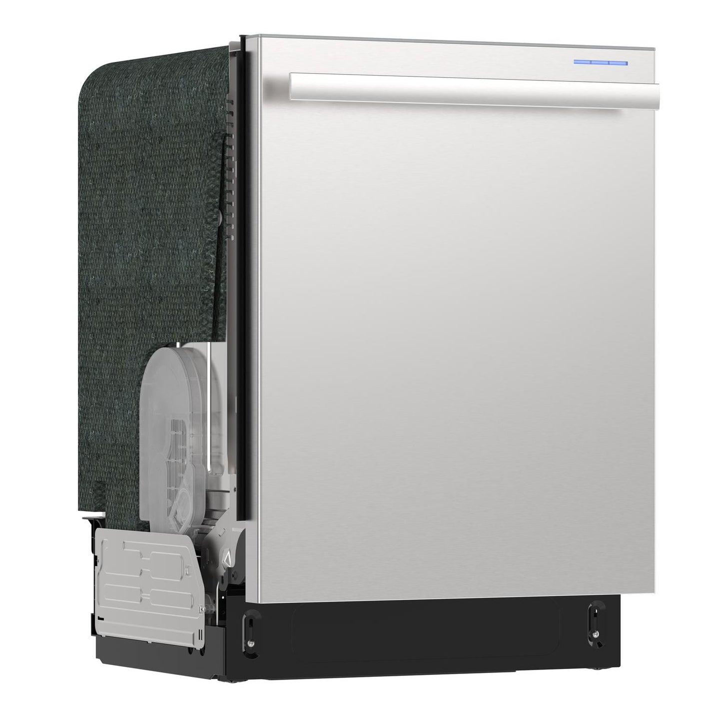 Sharp SDY6768SMS 24" Top Control Stainless Steel Handle 44Db Dishwasher With Auto Door Open