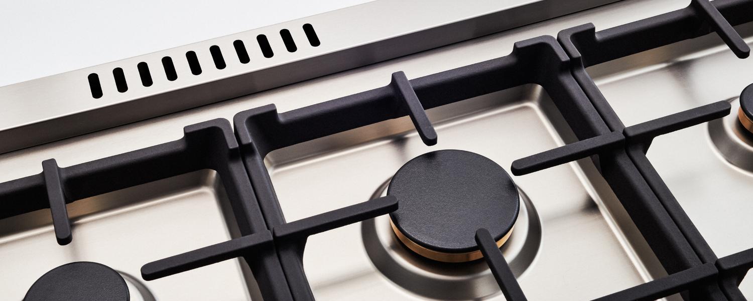Bertazzoni PRO366BCFEPCAT 36 Inch Dual Fuel Range, 6 Brass Burners And Cast Iron Griddle, Electric Self-Clean Oven Carbonio