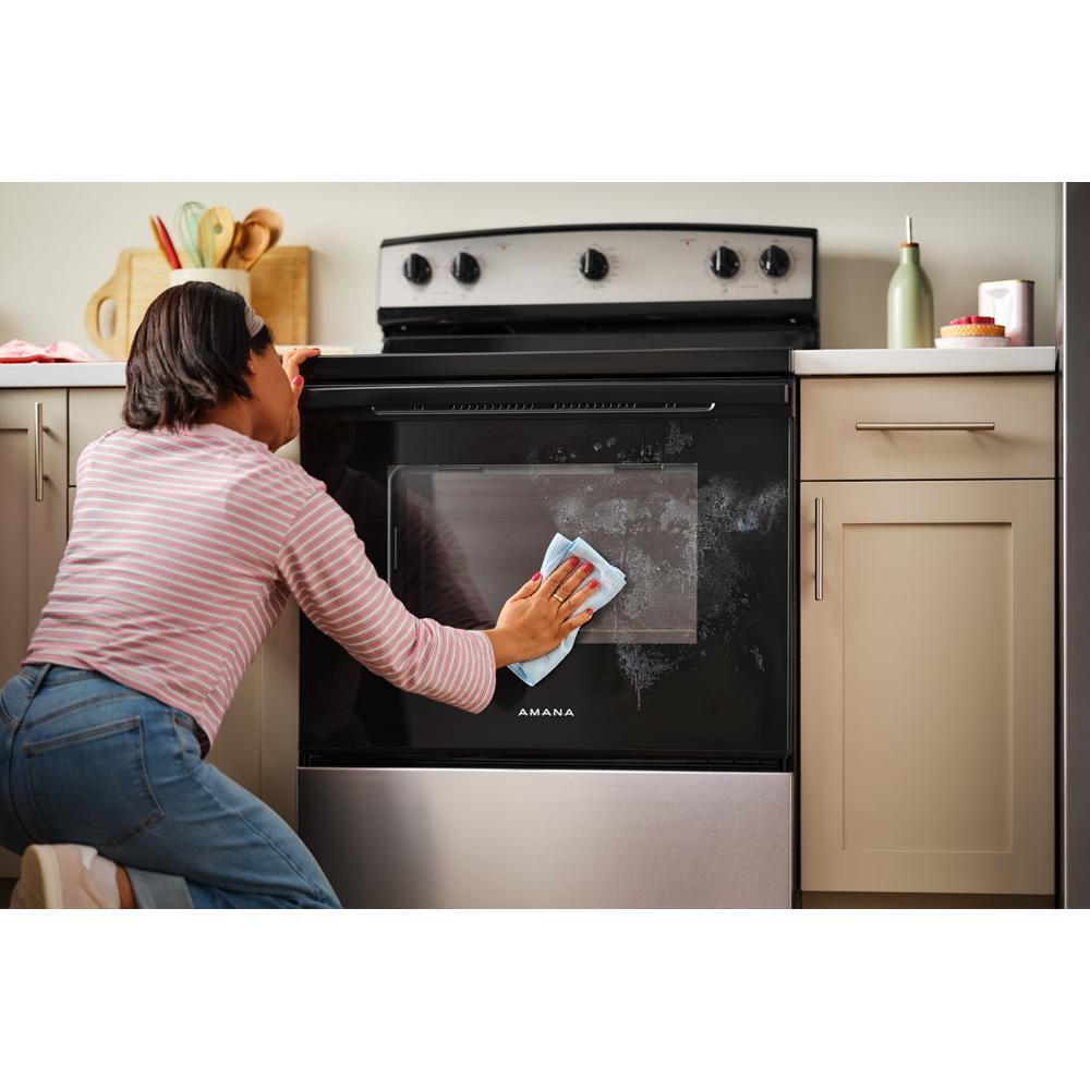 Amana AFCS2530TW Amana® 30-Inch Electric Range With Extra-Large Oven Window