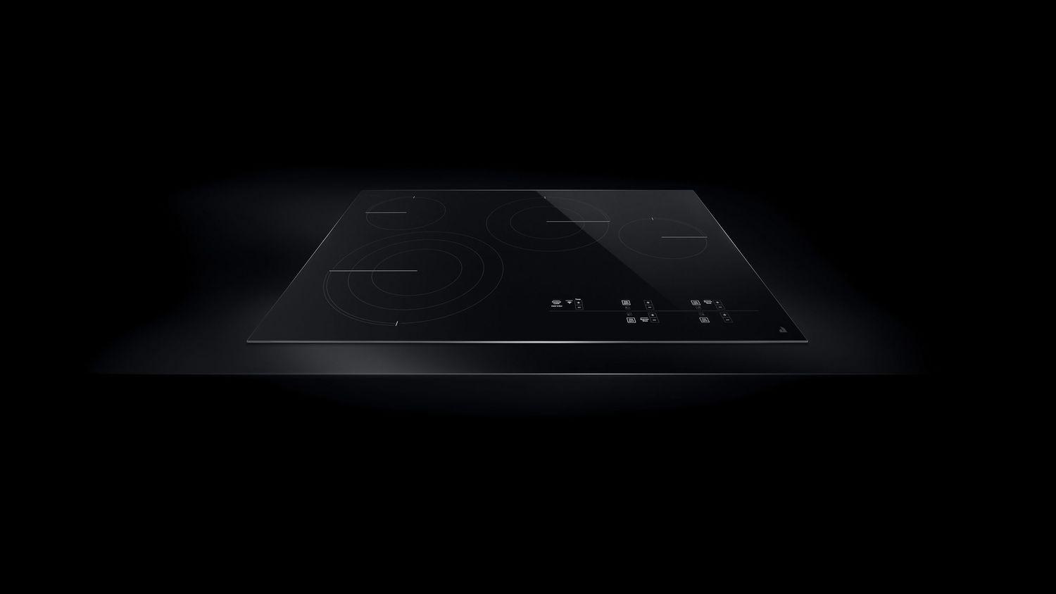 Jennair JEC4430HB Oblivian Glass 30" Electric Radiant Cooktop With Glass-Touch Electronic Controls Black