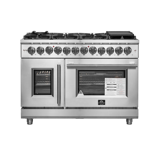 Forno FFSGS632548 Forno Massimo 48" Freestanding French Door Dual Fuel Range