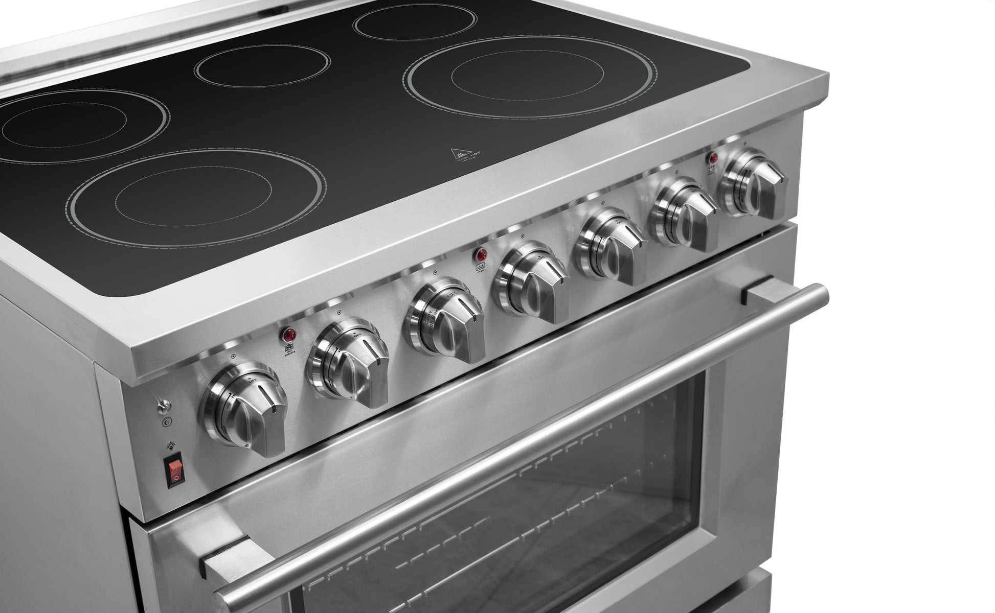 Forno FFSEL602036 Forno Massimo 36" Freestanding Chef _X000D_ Door Electric Range