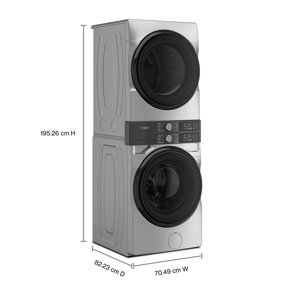 Whirlpool WEF5727TR Smart Energy Star® Front Load Laundry Tower With Uv Clean Technology & Freshflowtm Vent System 4.5 Cu. Ft. Washer & 7.4 Cu. Ft. Electric Dryer