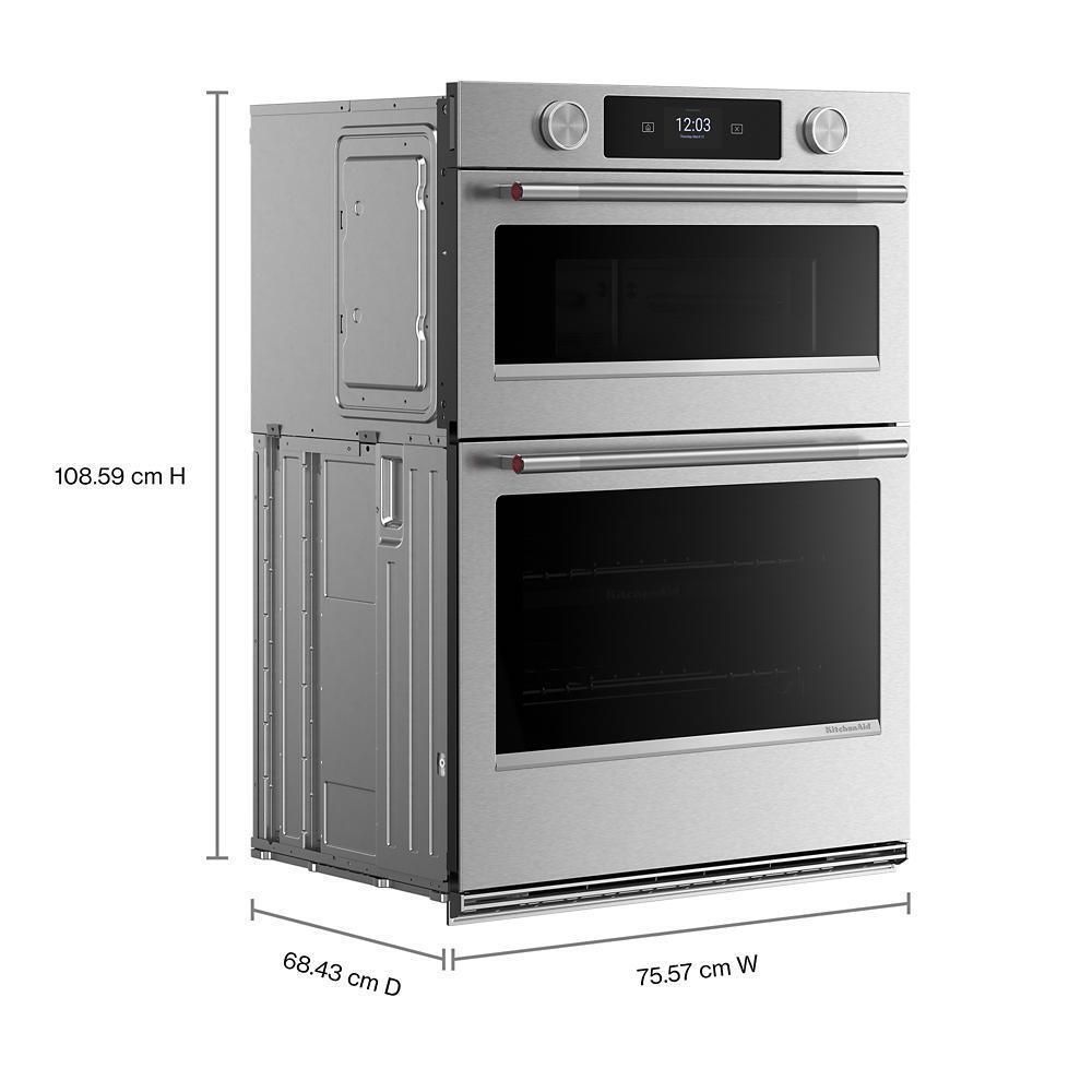 Kitchenaid KOEC930SPS 30-Inch Smart Electric Combo Wall Oven With Intelligent Cooking Camera - Printshield™ Finish