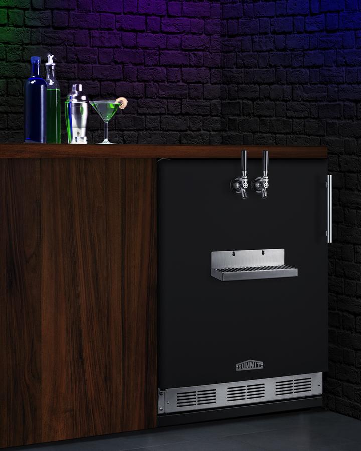 Summit SBC58BFRTPCFLHD 24" Wide Front Tap Built-In Cold Brew Coffee Kegerator