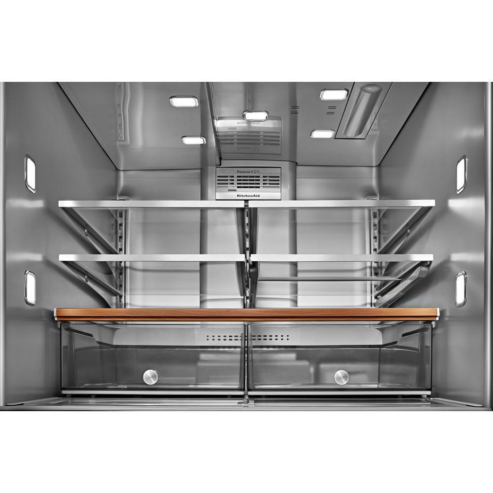Kitchenaid KRMF536RPS 26.2 Cu. Ft. Multi-Door French Door Refrigerator With Platinum Interior