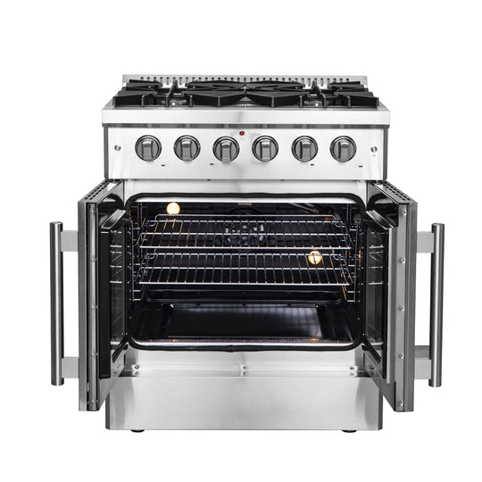 Forno FFSGS644430 Forno Galiano 30" Freestanding French Door Gas Range