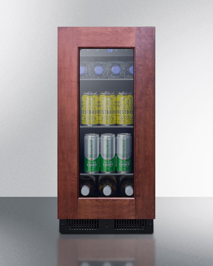 Summit ALBV15PNRLHD 15" Wide Built-In Beverage Center, Ada Compliant (Panel Not Included)